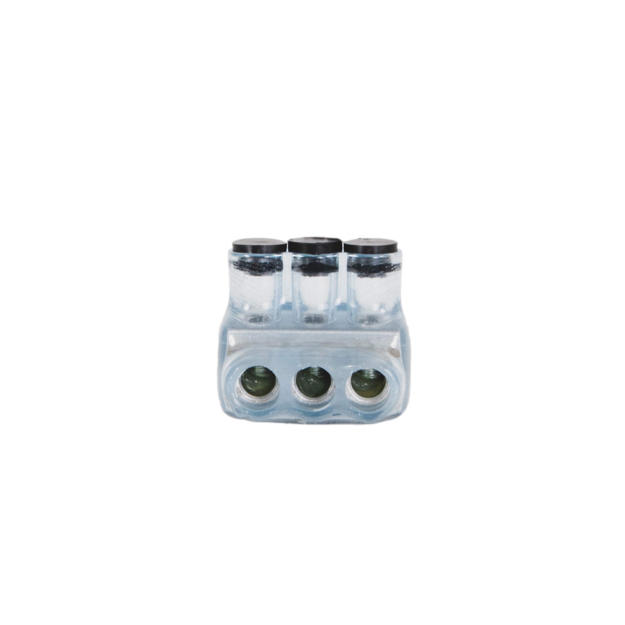 Polaris Vision Tap IPL4-3CB Insulated Connector-3 Port Single-Sided Entry-4-14 AWG-1 Pack-Clear