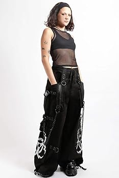 パンツ TRIPP NYC LLIC SILVER BIOTECH PANT Amazon.com: Tripp NYC Metallic Biotech Pants [Black/Silver] Baggy