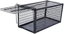 Ratoeira Armadilha Pega Rato Gaiola Grande Com Mola Roedores Captura Eficiente Para Controle De Pragas Em Ambientes Internos E Externos Com Design Seguro E Reutilizável Para Pequenos Roedores