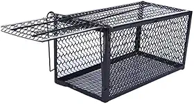 Ratoeira Armadilha Pega Rato Gaiola Grande Com Mola Roedores Captura Eficiente Para Controle De Pragas Em Ambientes Internos E Externos Com Design Seguro E Reutilizável Para Pequenos Roedores