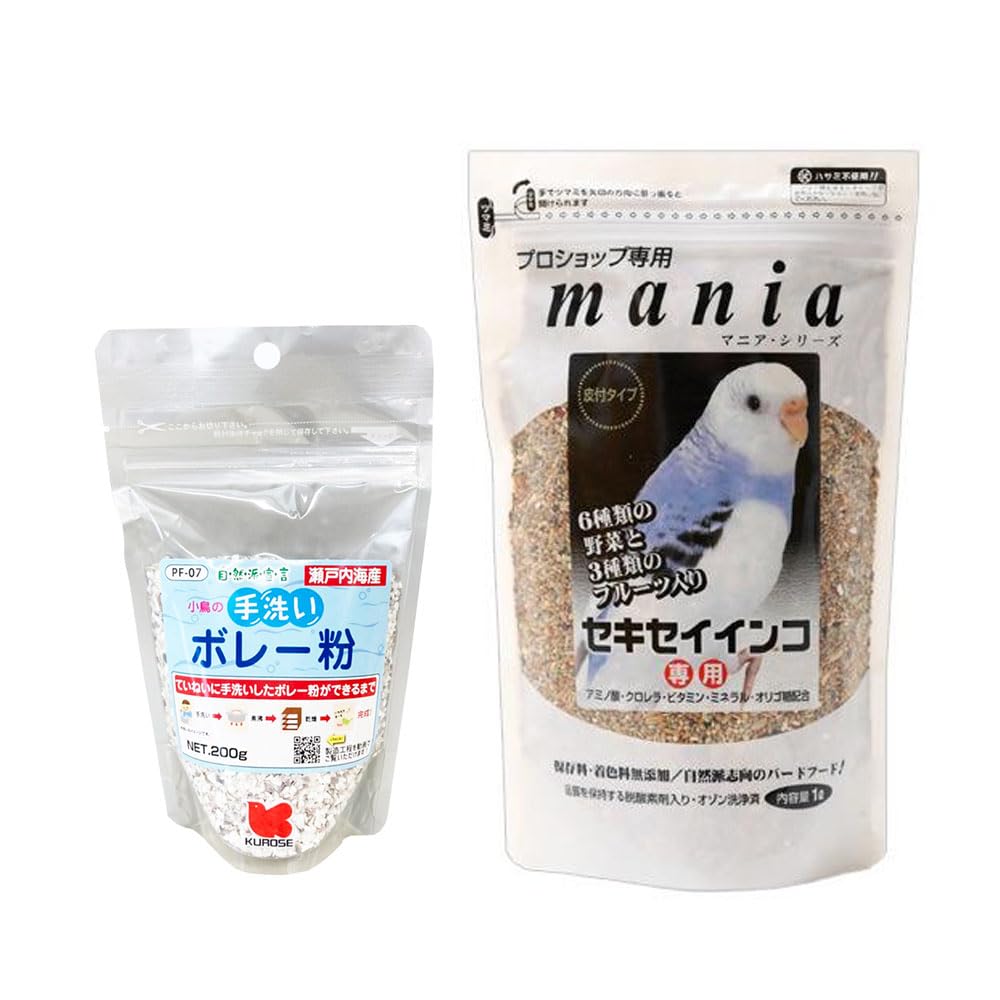 黒瀬ペットフード プロショップ専用 中型インコ専用 ３L ４袋 実質６袋分 プロショップ専用 mania(マニア) 中型インコ専用 3L 黒瀬ペット