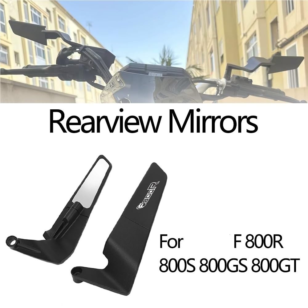 motos Miroir vélo Rétroviseurs Rotatifs En Aluminium Pour Motos F800R, F800S, F800GS, F800GT, 800S, 800GS, 800GT, 800
