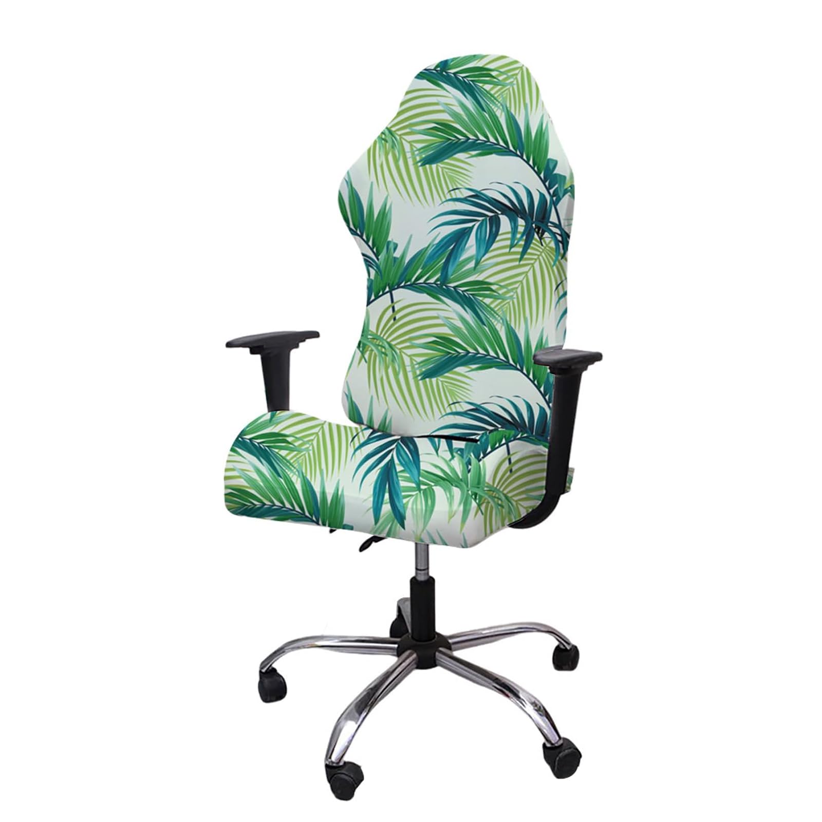 Printed Gaming Chair Covers, Soft Non-Slip Removable Washable Computer Protector Cover, with Zipper Design, for Home Office,I