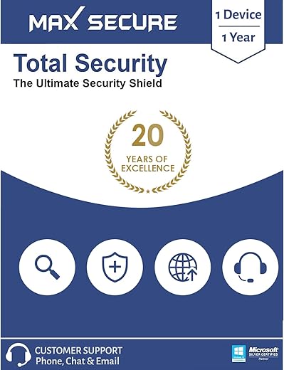 Max Secure Software Total Security Version 6 – 1 PCs, 1 Years (Email Delivery in 2 Hours – No CD)