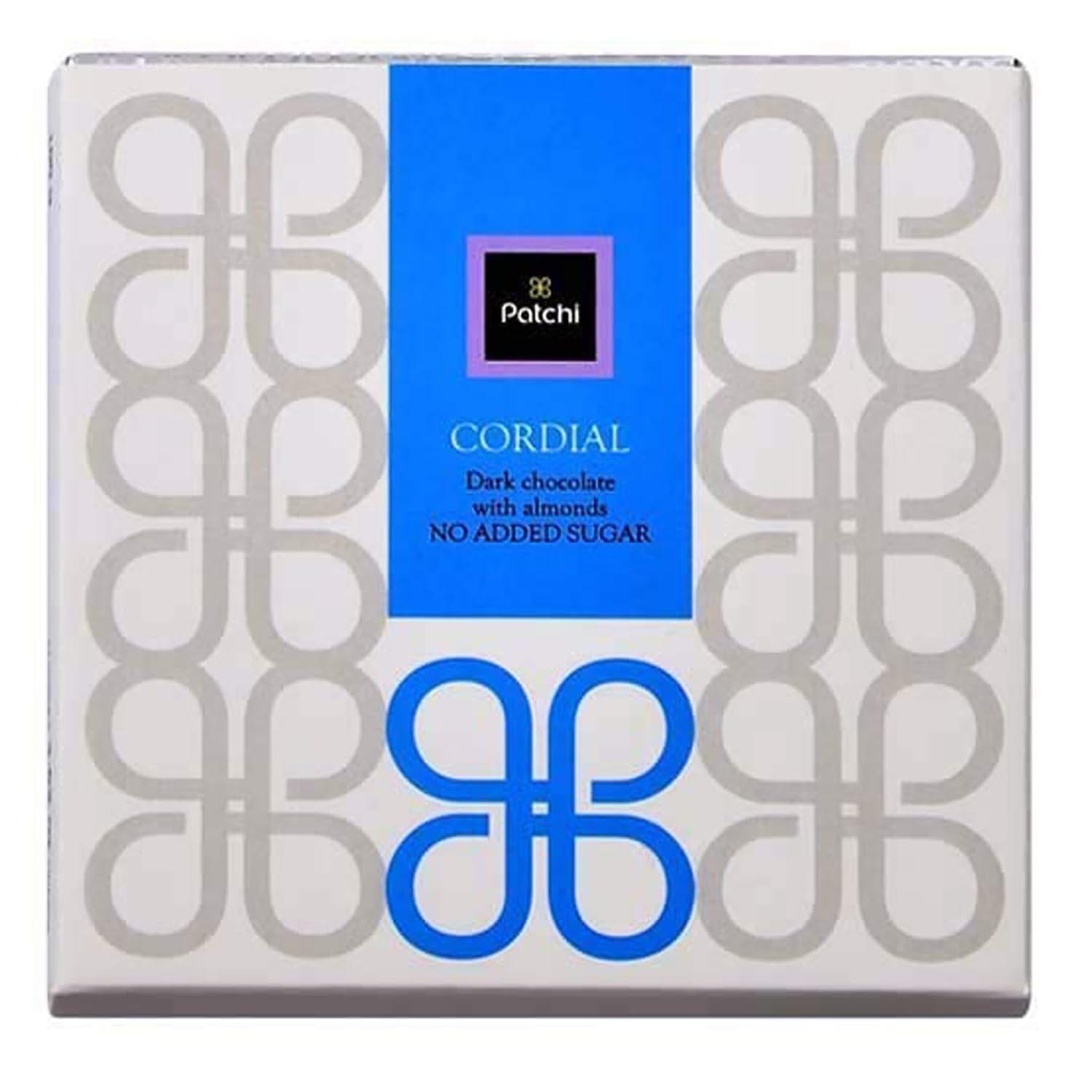 Patchi No Added Sugar Dark Chocolate Bar with Crunchy Almonds (1.76 Oz) Pack of 1