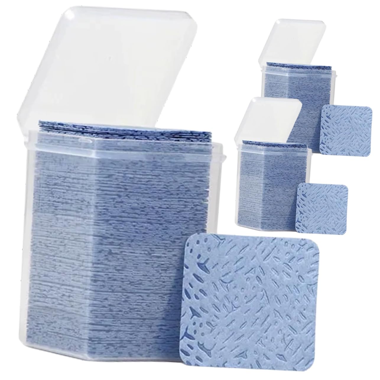 FOMIYES Professional Lash Extension Glue Wipes 3 Boxes 600 Pads Glue Bottle Wiping Pad Lash Extension Supplies