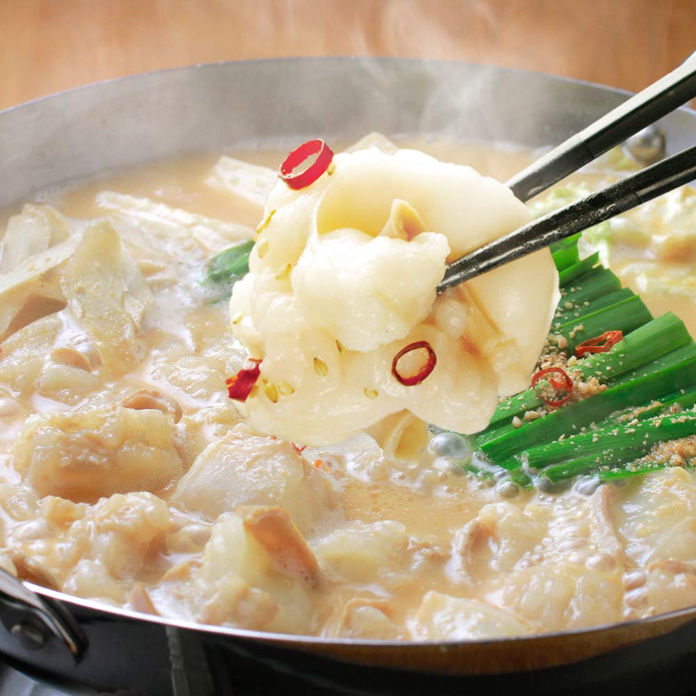 博多若杉 厚切り小腸 牛もつ鍋セット 国産 九州 福岡 お取り寄せ こってり味噌味