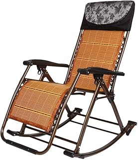 HZH Cadeira de praia dobrável reclinável espreguiçadeira ao ar livre cadeira de balanço zero gravidade, jardim reclinável dobrável portátil espreguiçadeiras cadeira de praia de escritório (preta)