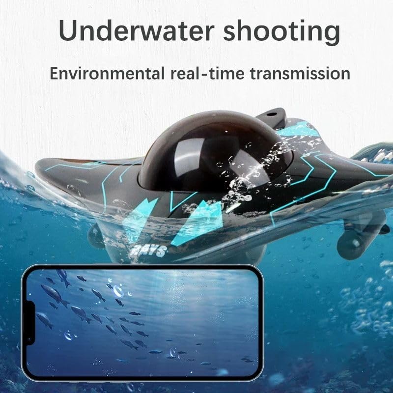 Mini RC Boat 6CH Waterproof WiFi Remote Control Camera Boat for Pools & Lakes Real-Time Shoot Outdoor Children Toys 4
