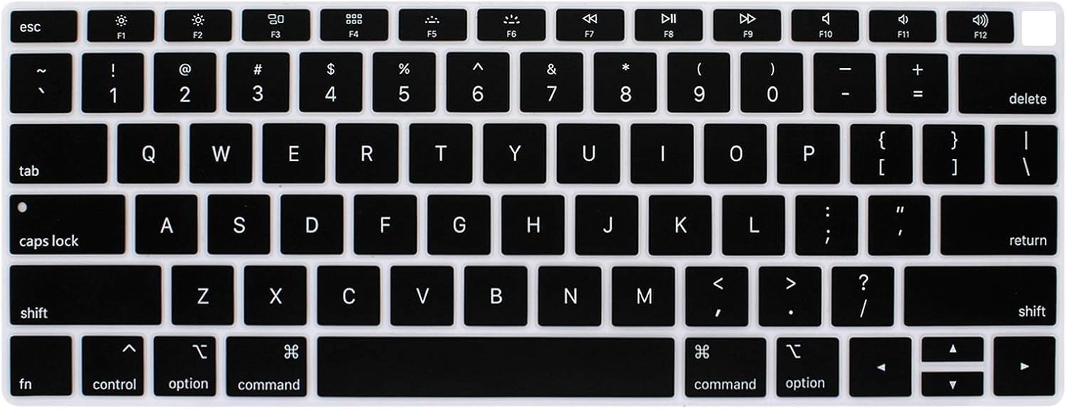 MORUS Keyboard Cover Compatible for MacBook Air 13 inch A1932 2018 with Retina Display Protective Skin (Black) (B0DH2JD99K) Amazon Price History, Amazon Price Tracker