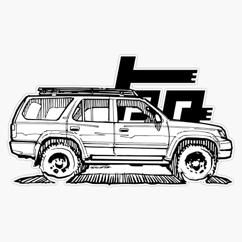 Imán 3ª generación 4Runner TRD imán adhesivo de vinilo 5"