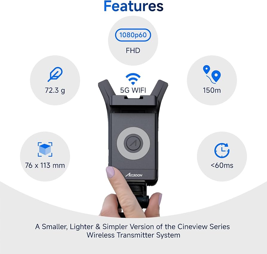 Amazon.com : Accsoon CineView Nano Wireless HDMI Video Transmitter Amazon.com : Accsoon CineView Nano Wireless HDMI Video Transmitter