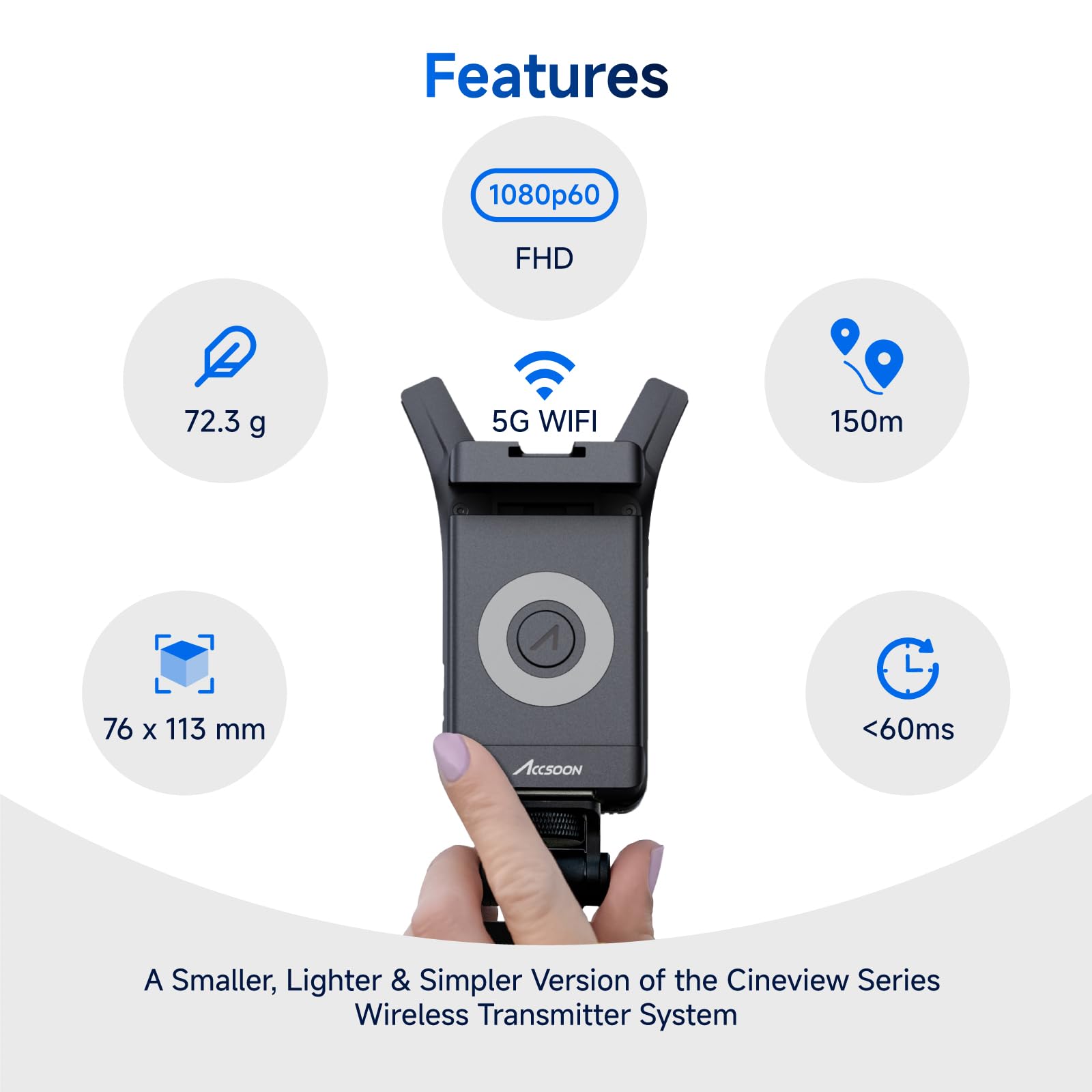 Amazon.com: Accsoon CineView Nano Wireless Video Transmitter, HDMI