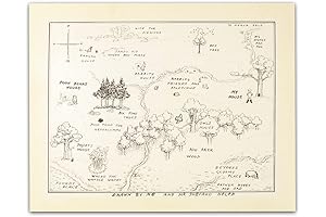 Map of the Hundred Acre Wood: A Nostalgic Journey into Winnie the Pooh's World