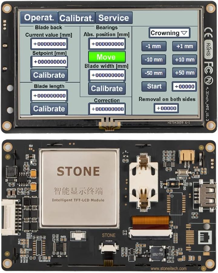 Buy 4.3 Inch HMI Color TFT LCD Display Module with Touch Screen