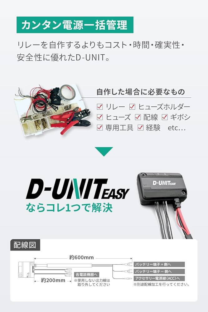 カーオーディオ D UNIT PS-50NA アクセサリー電源ユニット D-UNIT｜株式会社デイトナ