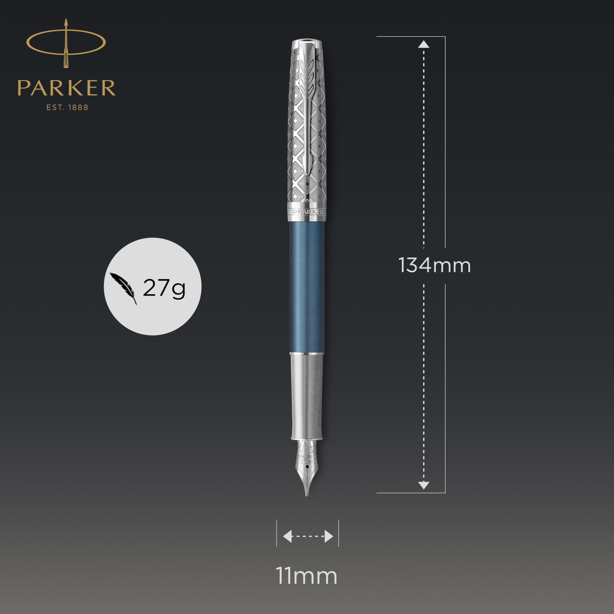 Amazon.co.jp: PARKER Parker Fountain Pen Sonnet Premium Metal