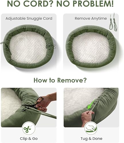 Miniatura 3 de Cama ortopédica para perros grandes, sofá cama para mascotas con espuma de jaula de huevos, cojín de 4 lados, funda extraíble lavable y parte