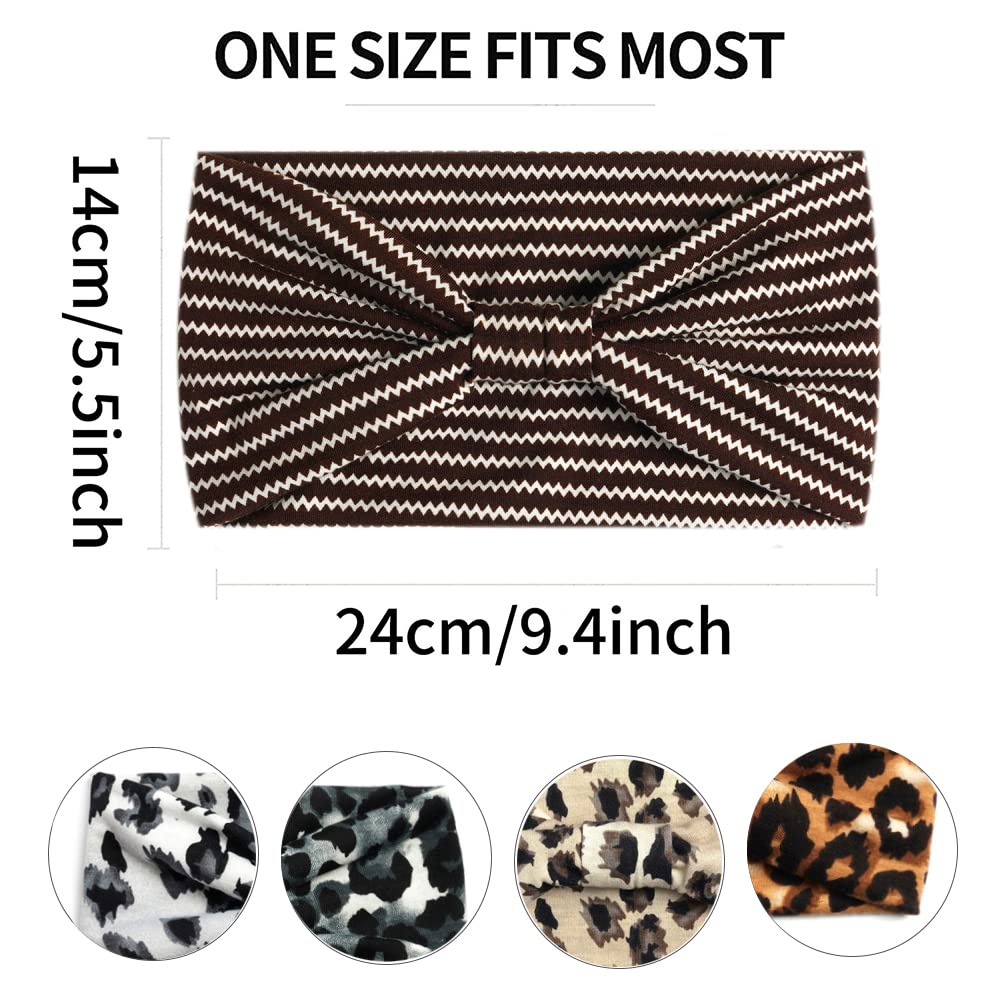Fashion Headbands for Women's Hair Head Scarfs Hairband Turban Flower Cotton Headbands Wide Yoga Sport Headband Head Wrap (P6Banma) - Image 3