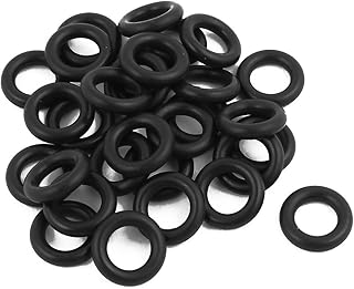 Aexit 30 Pcs Electrical equipment Black 7.1mm x 2.65mm Oil Resistant Sealing Ring O-shape NBR Rubber Grommet