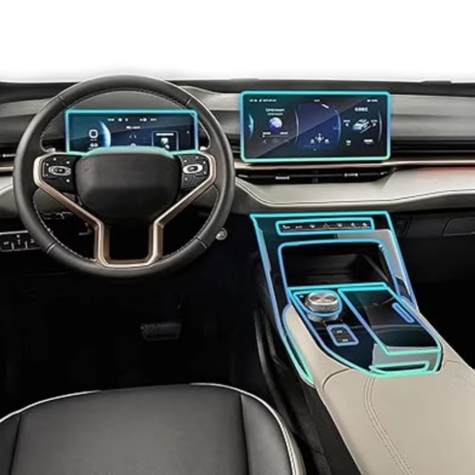 Kompatibel Mit Haval Für H6 Für 3rd Für Gen 2021–2024, Auto-GPS-Displayschutz, Navigationspanel, Schutzfolie, Auto-Display-Abdeckung Schutzfolie Auto Navi