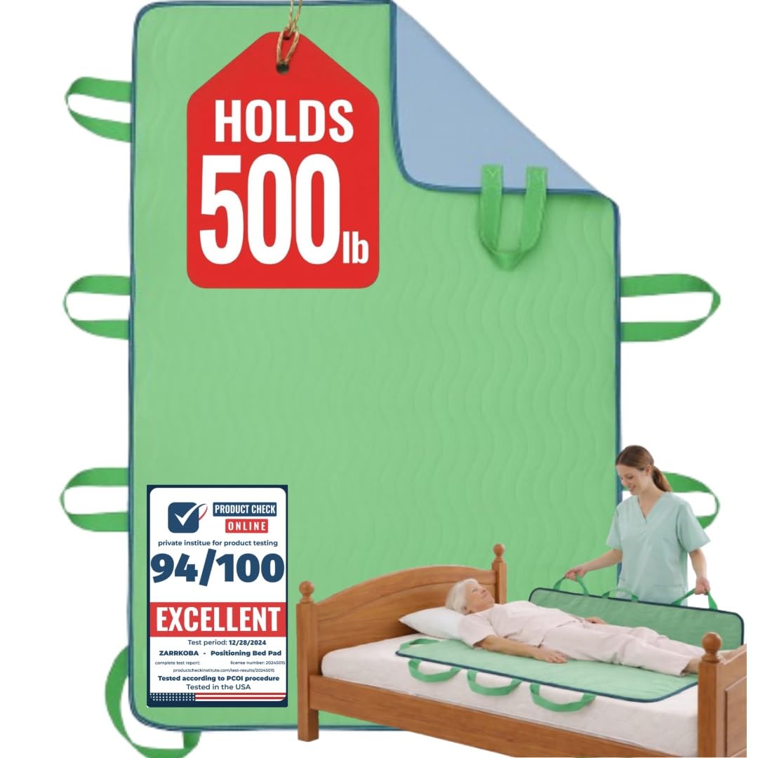 Almohadilla de cama de posicionamiento absorbente con Handlee