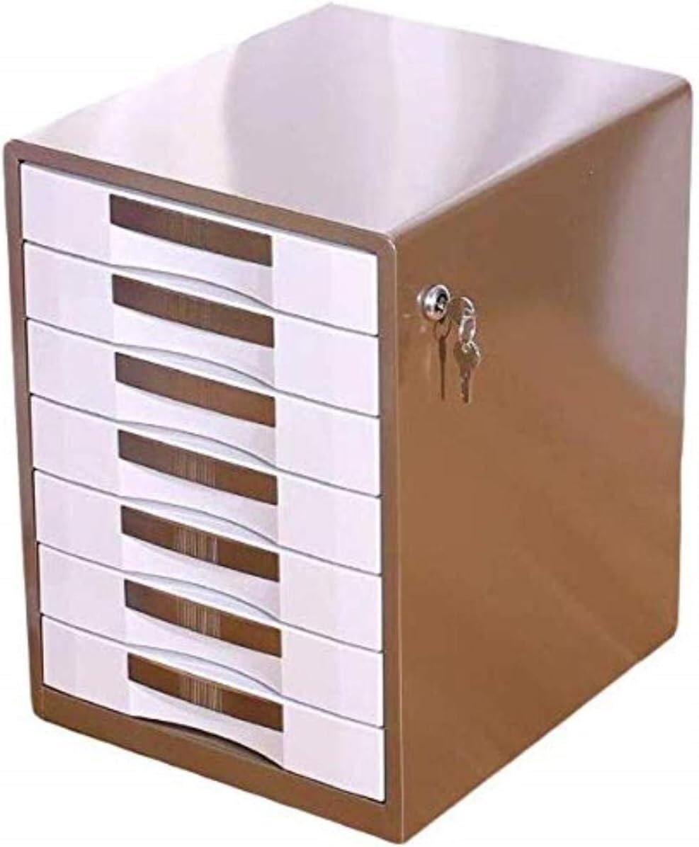 VUIKLCty File Cabinet 7 Drawers Metal Drawer Cabinet Office Supplies Paper Sorting Machine Cabinet Storage Bookshelf