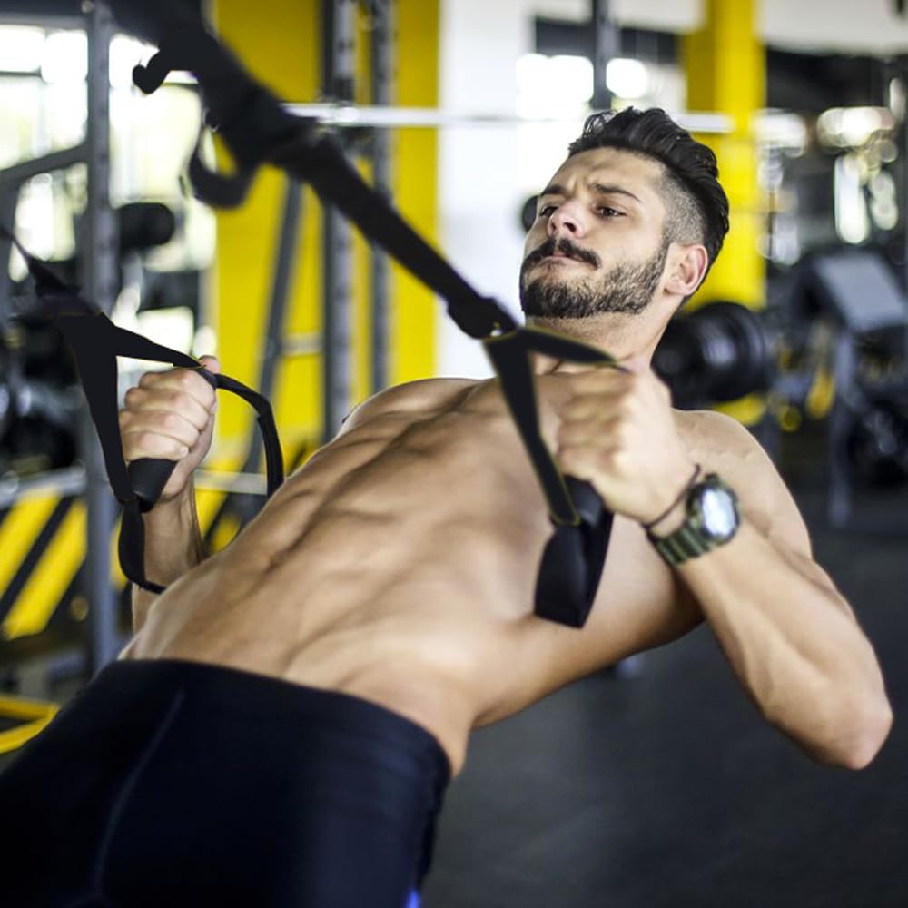 Trx Schlingentrainer für Heim-Suspensionstraining, Trx Bänder für Calisthenics, Fitness, Crossfit, geeignet für Liegestütze und Schlingentrainer, Armtraining