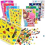 Fabu 60 PCS Bolsas de Regalo para Fiestas, Bolsas Plástico para Regalos Cumpleaños Fiestas Festival