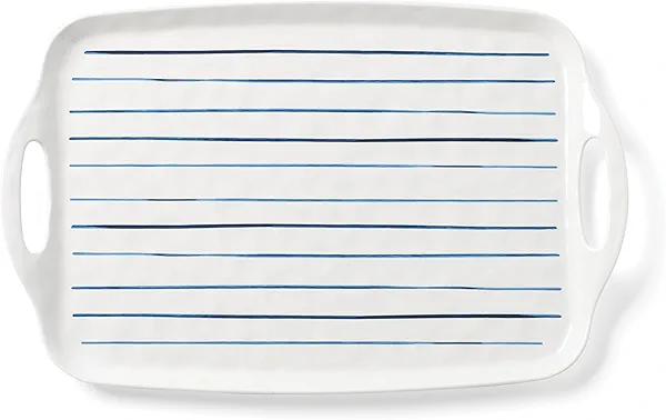 Lenox 895239 Blue Bay Melamine Handled Platter, Lightweight Melamine Material