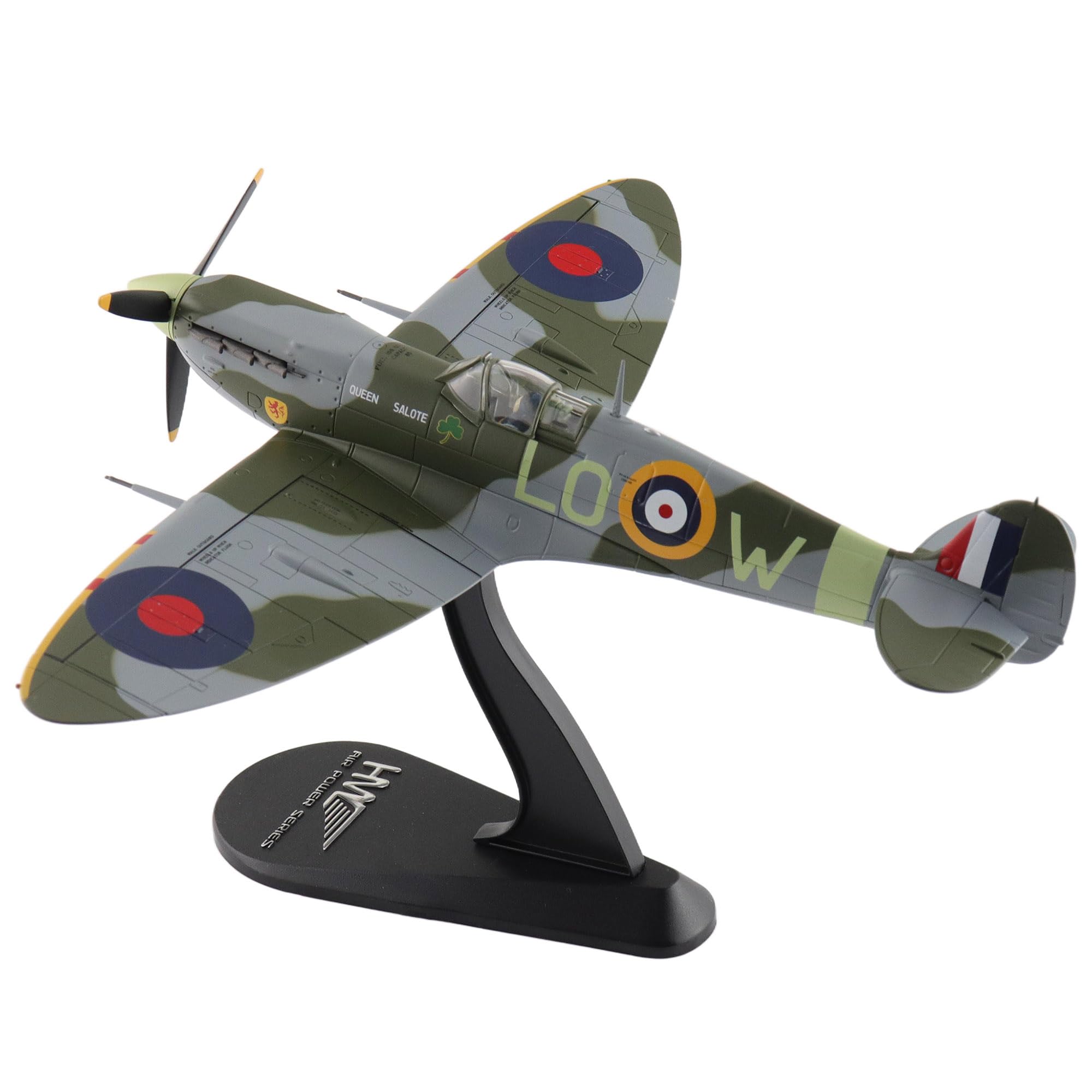 Hobby Master | 1:48 Scale Diecast Military Aircraft Replica | Spitfire Mk. Vb BM124, Flown by Sqn. Ldr. 'Paddy' Finucane, No. 602 Sqn., 1942 | Model HA7861