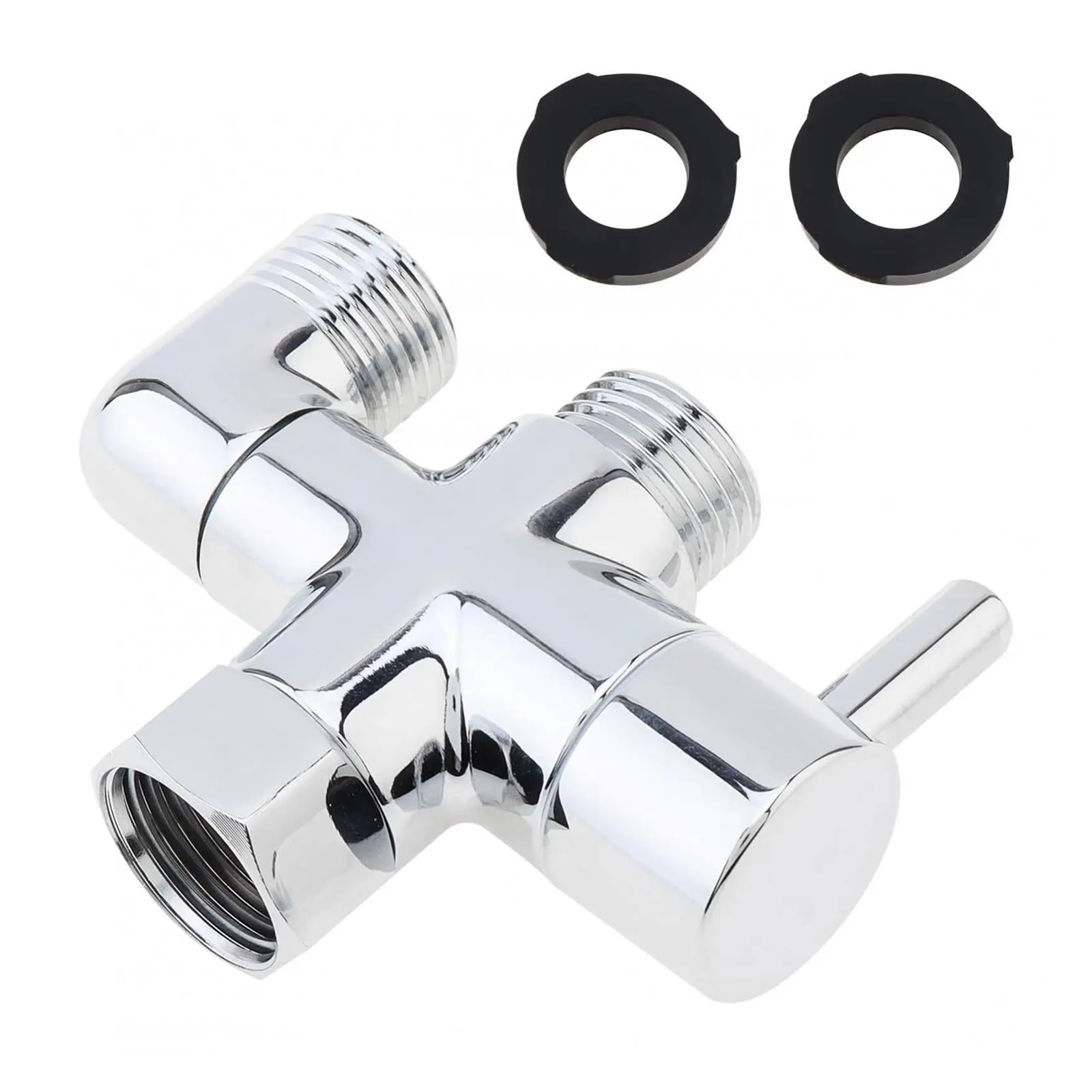 Convertitore adattatore valvola deviatrice in ottone a 3 vie G1/2 pollici for soffione doccia distribuzione dell'acqua a tre vie parti del bagno domestico