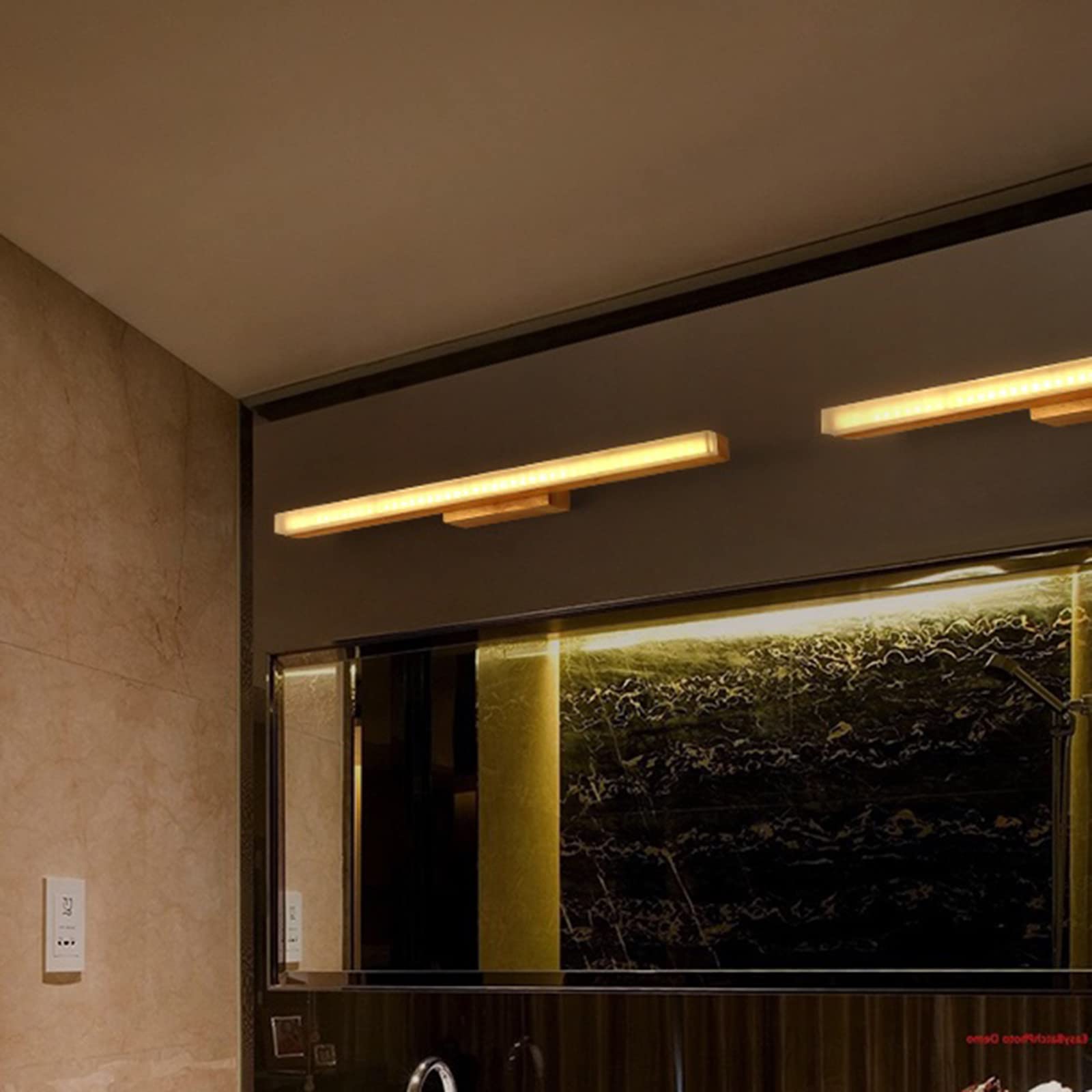 Wasserdichte Badezimmer-Spiegelleuchte, kreative Wandlampe für Make-up, Schlafzimmer und Ankleidezimmer, 41 cm, modernes Design, einfache Installation