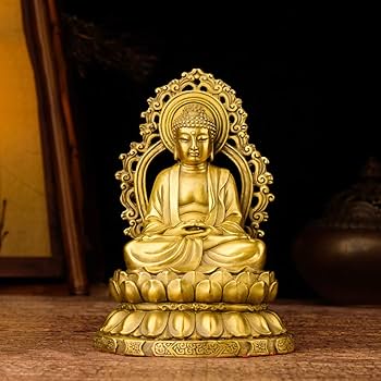 Amazon｜仏像 釈迦如来【如来】釈迦如来座像（総高15cm幅10.5cm