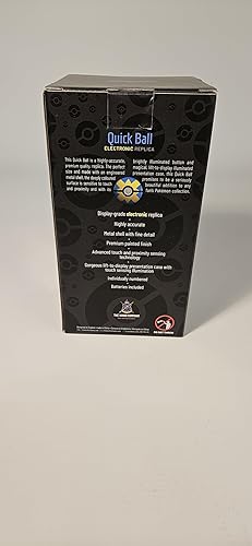 Miniatura 11 de The Wand Company Réplica auténtica de Poké Ball original, realista, electrónica, fundida a presión con características de luz de vitrina, con