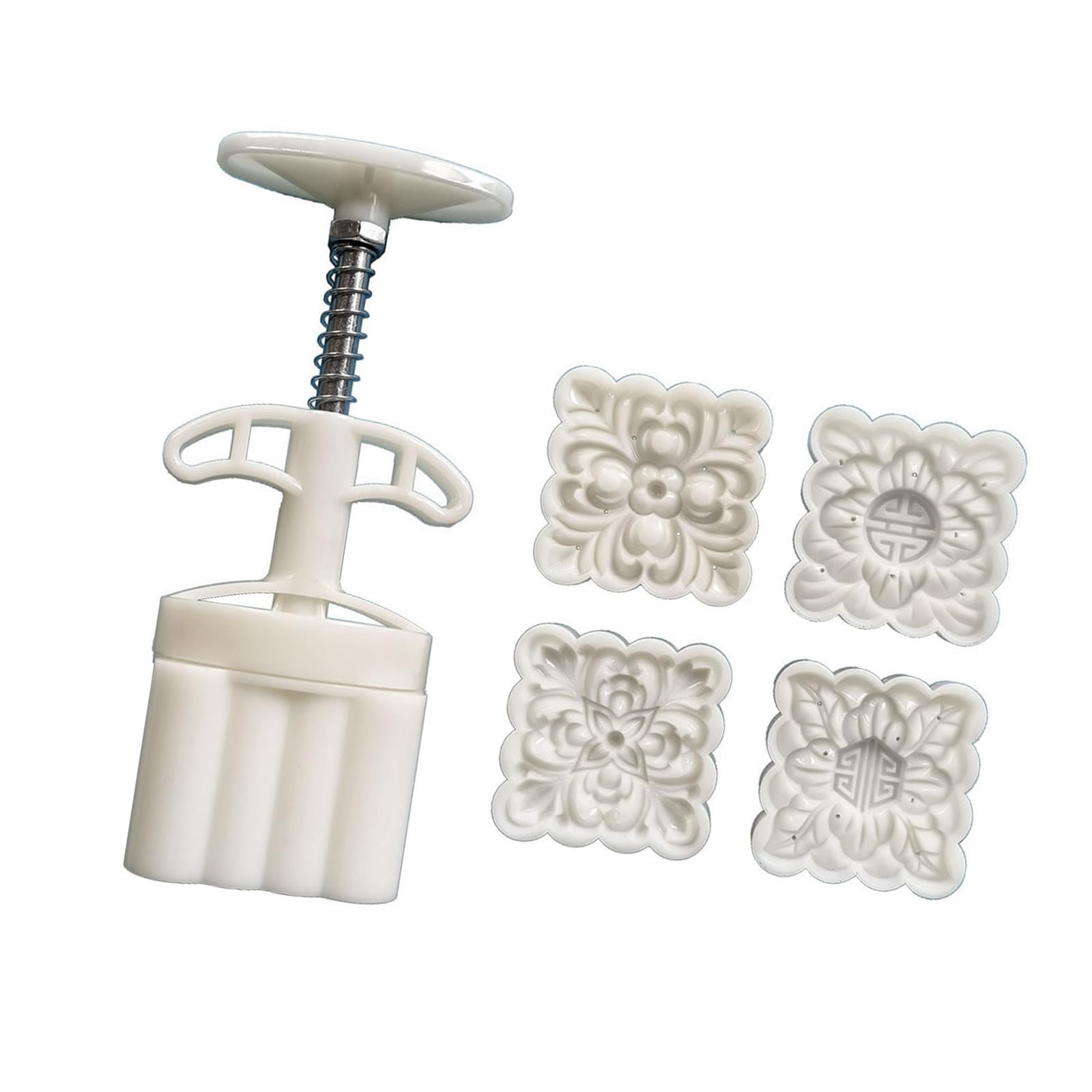 Snorvixre Pattern Dessert Mold Pastries Tool Hand Press Cookie Cutter Baking Tool for MidAutumn Festival Maker