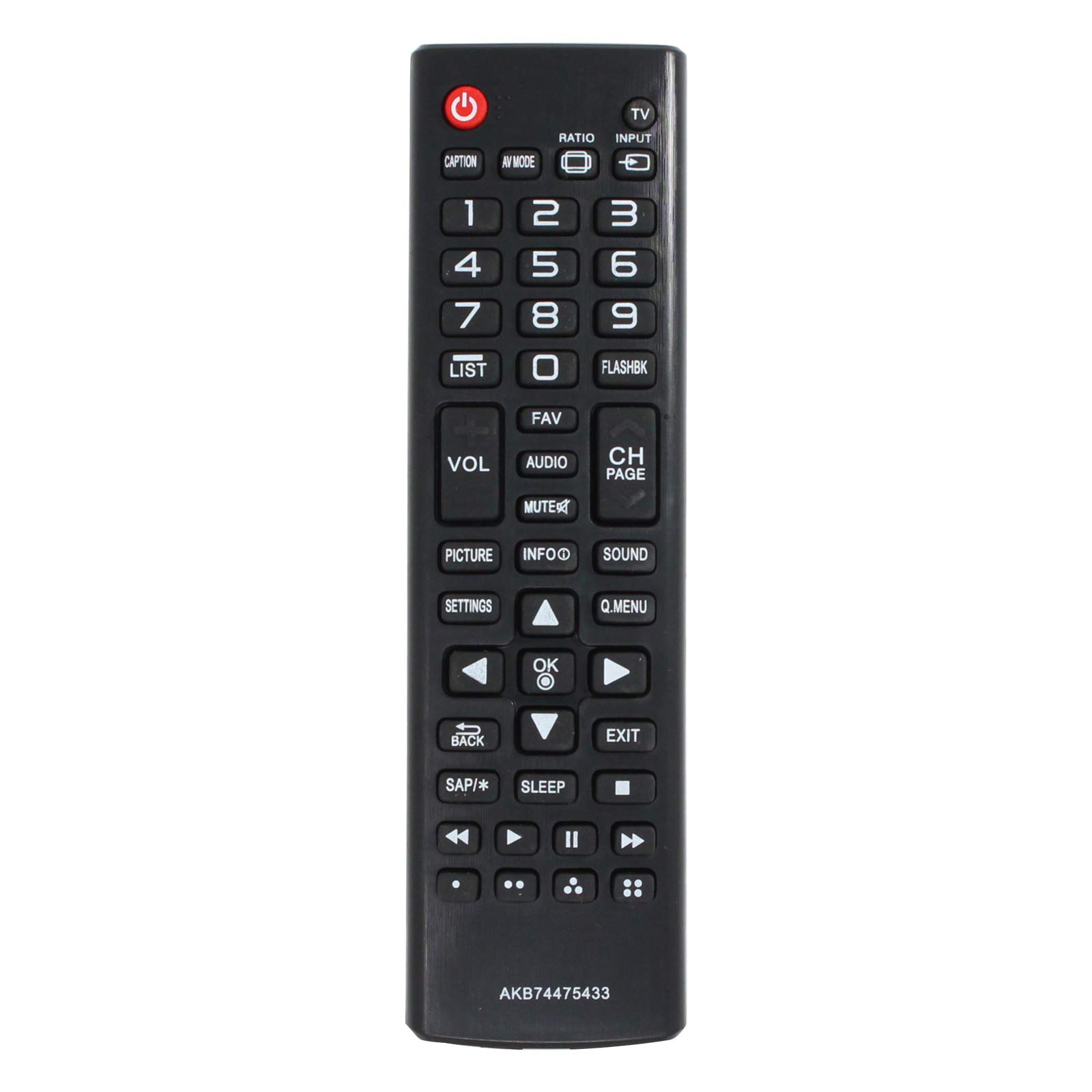 VINABTY Telecomando Sostitutivo AKB74475479 Per TV LG - Compatibile Con 47LN613S, 43UF6807, 42LB580V E Molti Altri Modelli