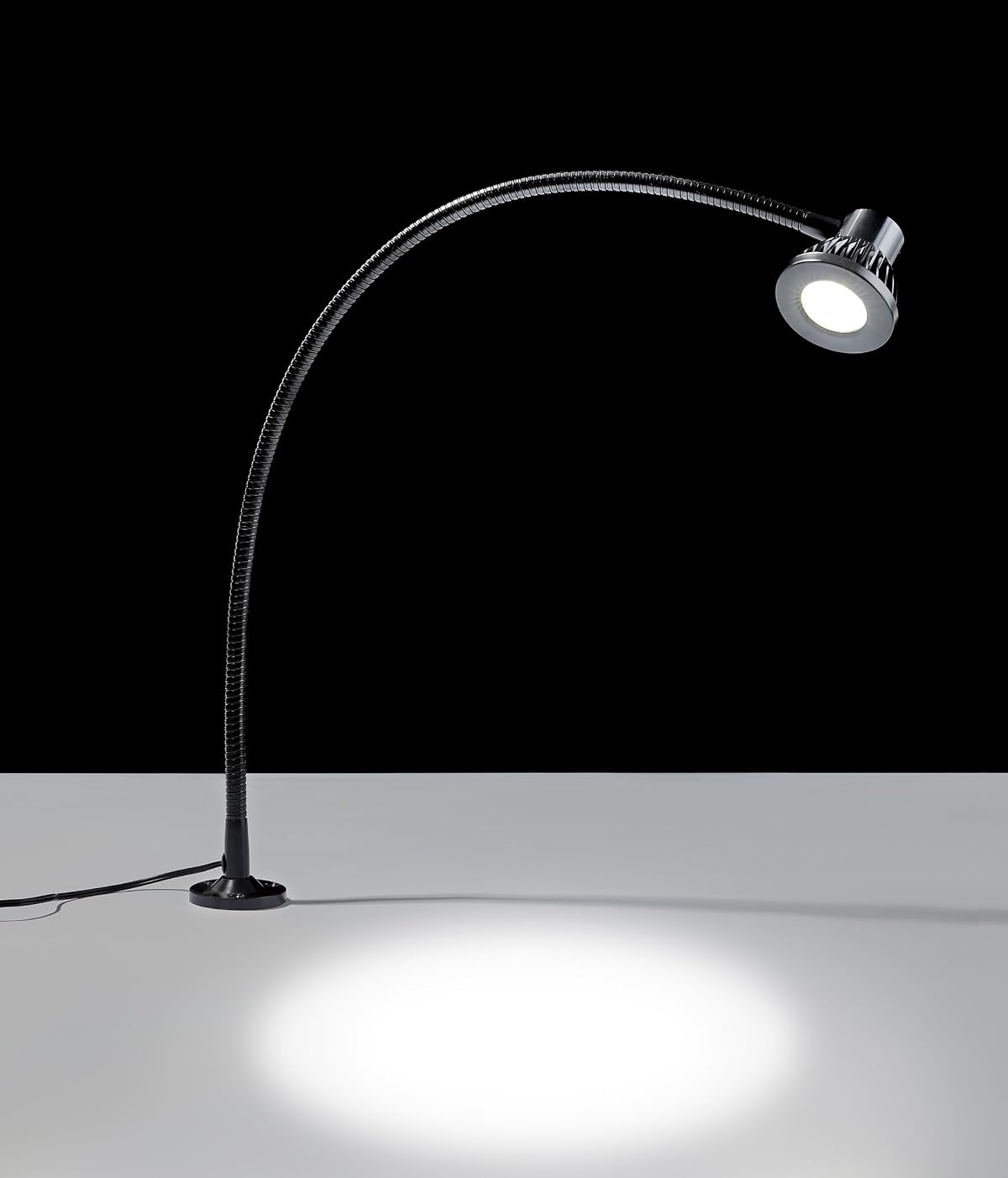 BiNFU LED Work Light, Gooseneck Lamp, Aluminum, Model MT201, Black