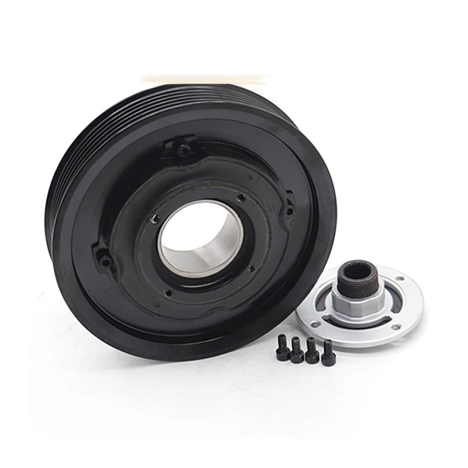 AC Compressor Clutch Pulley 97701-1R100/97701-1R300/977011R100/97643-1R100, Compatible For Hyundai Accent/Kia Rio 2012-2018 6b