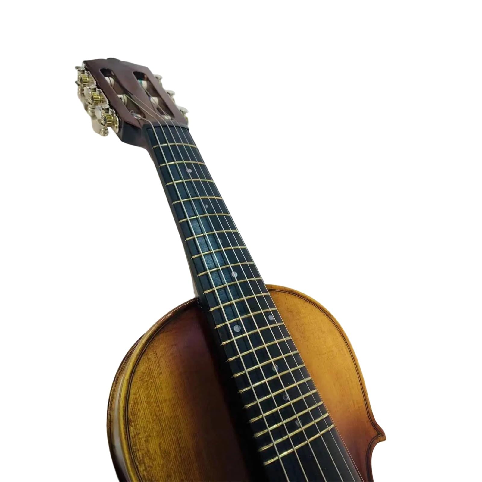 Profesjonalne Skrzypce Gitara Skrzypcowa 6 Strunowa 4/4 Główka Wierzch Świerk Tył Klon Wytrzymała