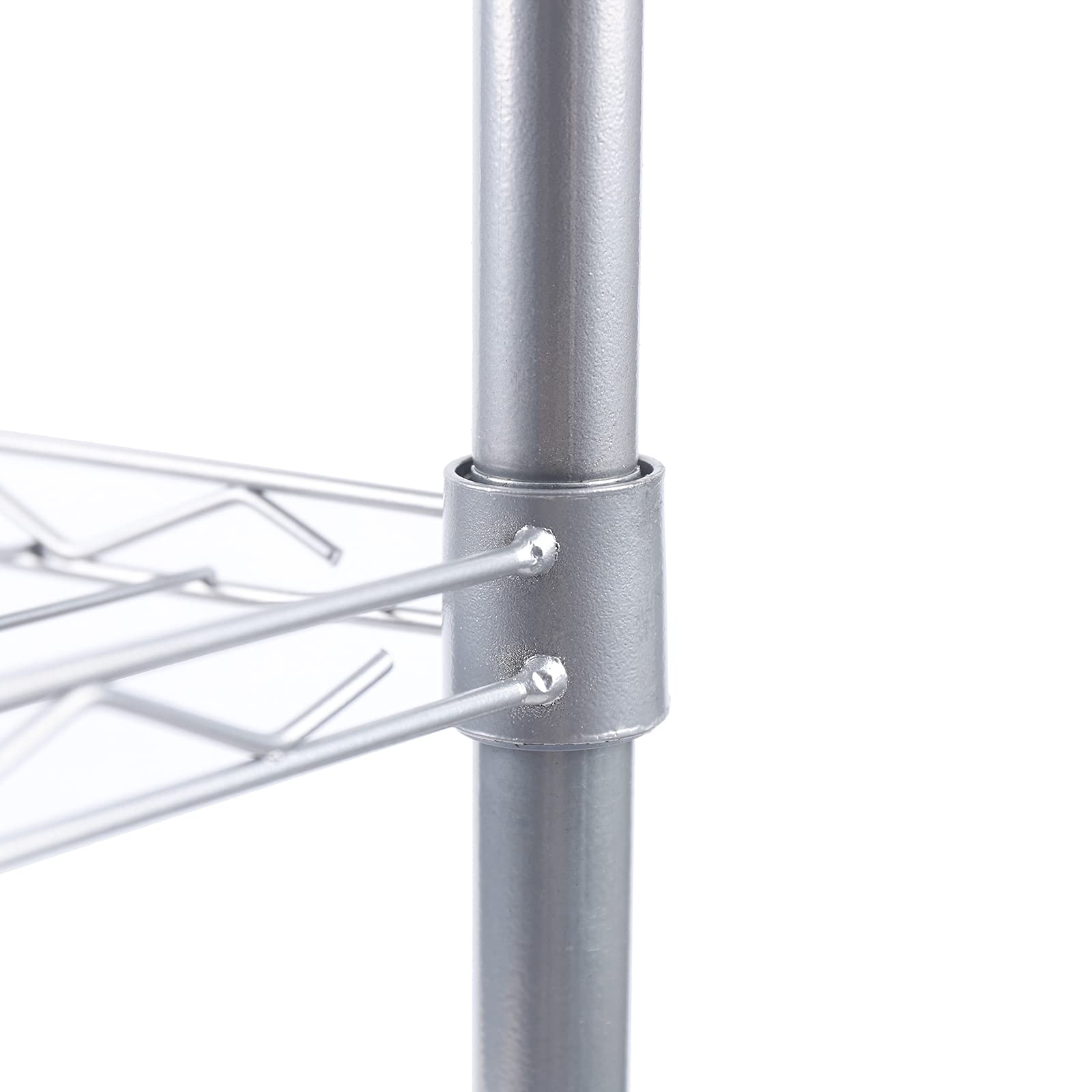 Tavolo da cucina in acciaio inox, 56 x 35 x 80 cm, tavolo da cucina in acciaio inox, per carichi pesanti, 3 ripiani, per dispense, ristoranti, cucine, grandi cucine