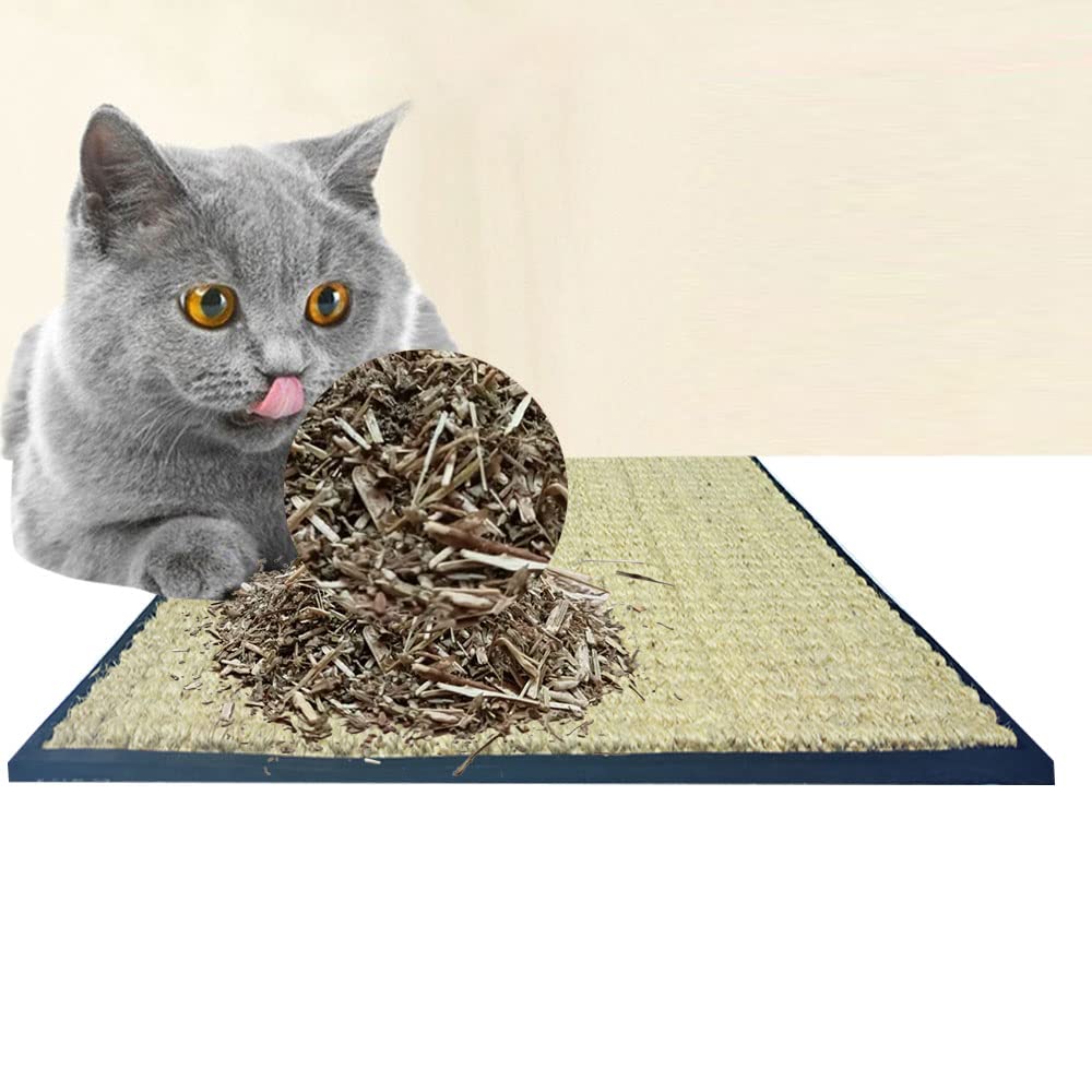 Mats Avenue® Cat Scratch Mat Claw Pad and Sleeping Mat Hand Made, Natural Coir and Rubber Scratcher White Color, 45x45 cm with 10 Grams Catnip Dried Leaves (B0BHPLKFKD) Amazon Price History, Amazon Price Tracker