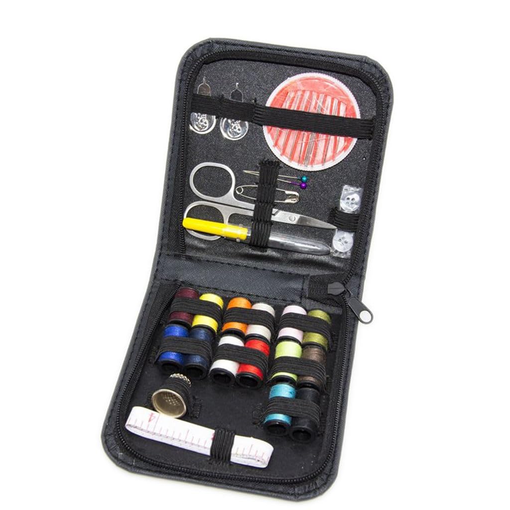 Kit de Costura portátil para Viaje en casa, 27 Piezas, Juego de Costura Combinado