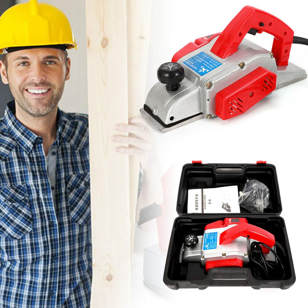 Cepillador eléctrico de mano 1300 W - 90 mm - Adecuado para tipos de madera dura - Eliminación rápida de materiales