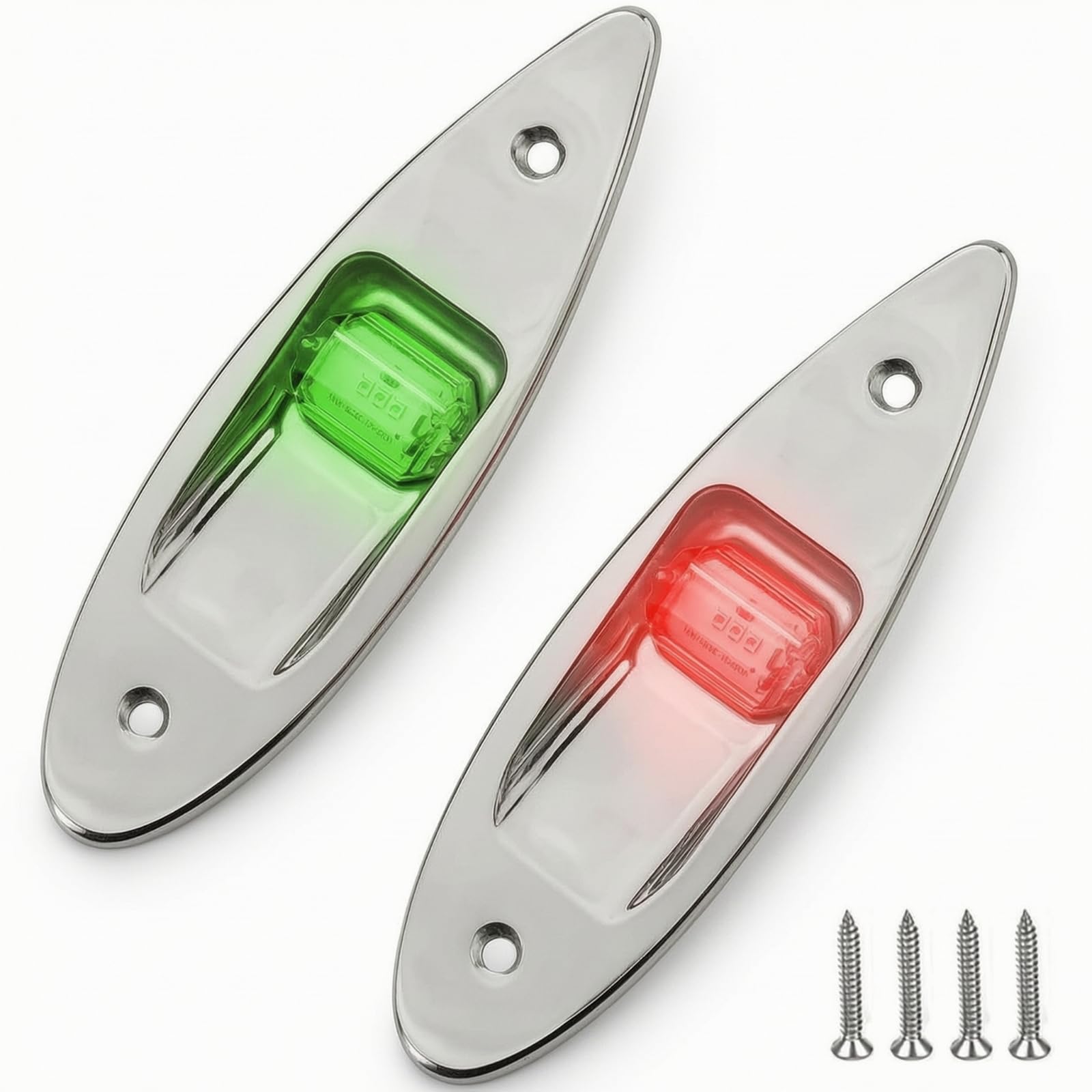 Lampe Signalisation Marine Étanche avec Support en Acier Inoxydable pour Bateau Pêche