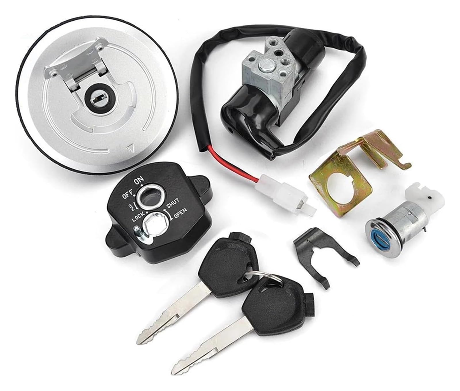 Cerradura De Encendido para CBR125RT 2012-2016 para 35010-KTY-H50 Interruptor Arranque del Tanque Combustible Gasolina Motocicleta Juego Llaves Bloqueo Encendido