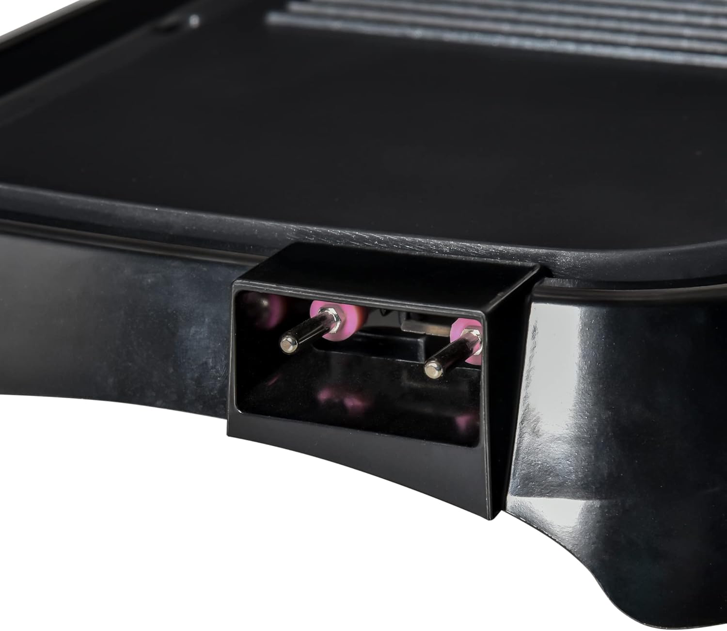 HOMCOM Griglia Elettrica 1600W Antiaderente con 2 Piastre, Temperatura Regolabile 90-200° e Vassoio Raccogli-grasso, 53.5x31x8cm HOMCOM Griglia Elettrica 1600W Antiaderente con 2 Piastre, Temperatura Regolabile 90-200° e Vassoio Raccogli-grasso, 53.5x31x8cm