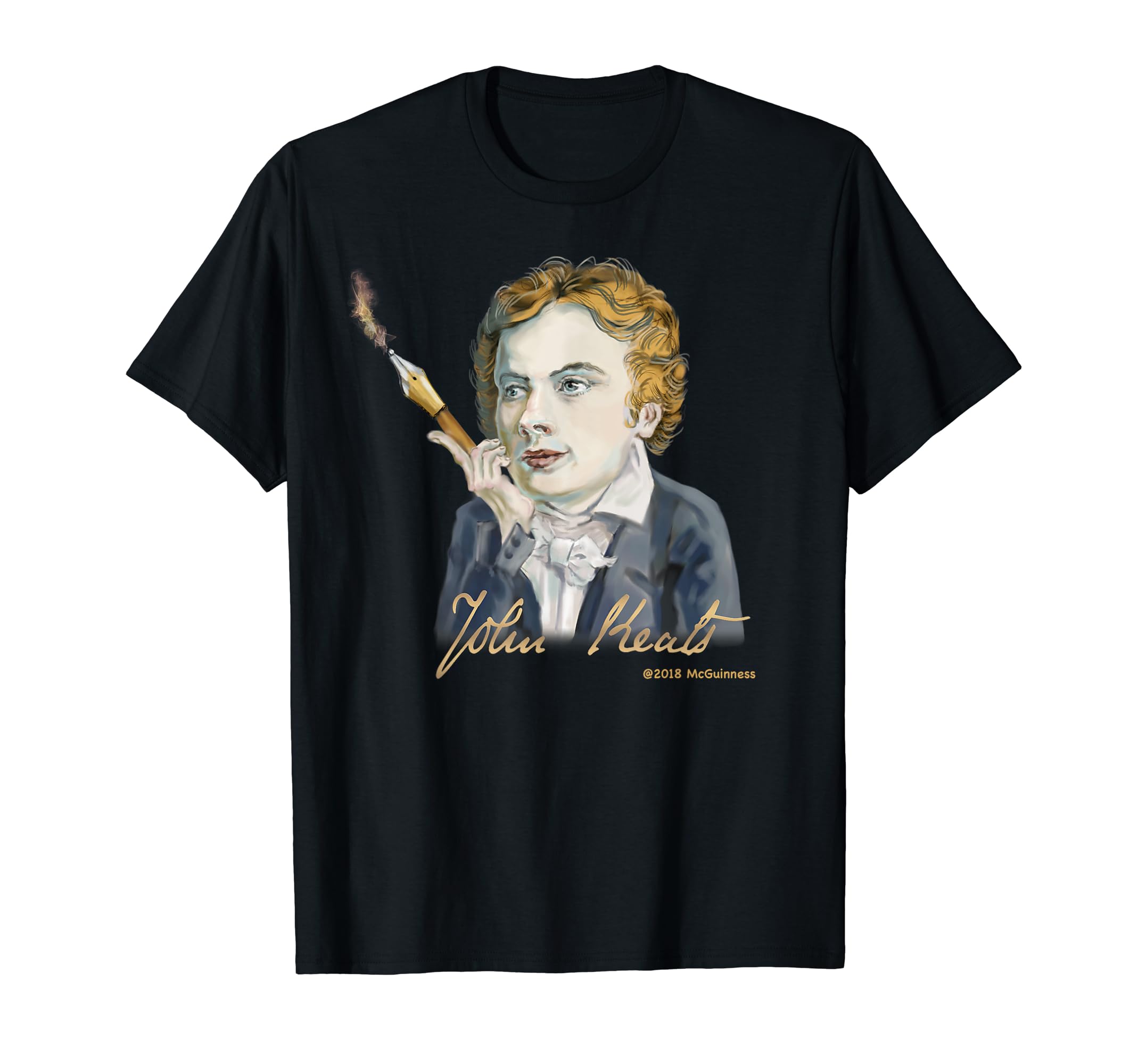 2BTshirtsJohn Keats , Romantic English Poet T-Shirt