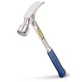 ESTWING Framing Hammer - 24 oz Long Handle Straight Rip Claw with Milled Face & Shock Reduction Grip - E3-24SM