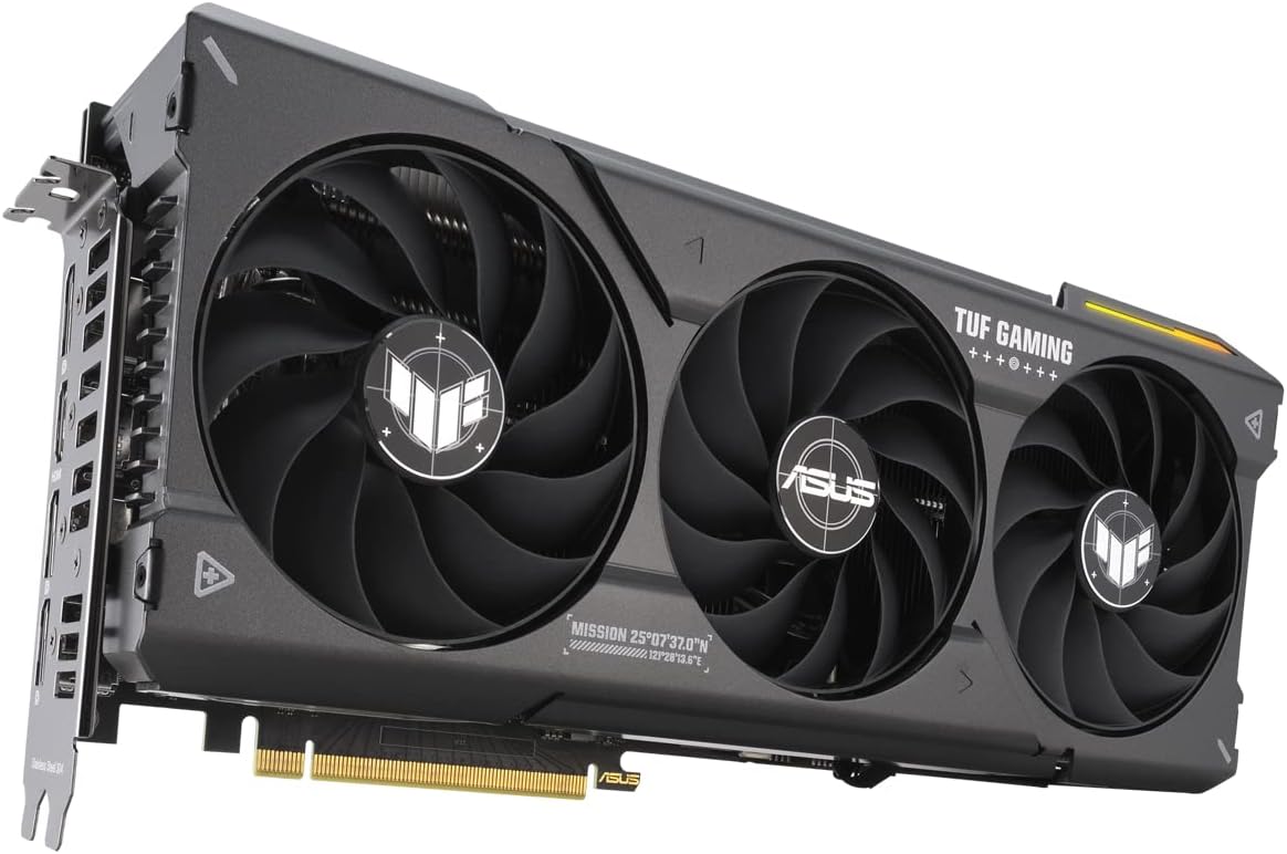 ASUS TUF Gaming NVIDIA GeForce RTX 4070 Scheda Grafica, 12 GB GDDR6X 192-bit 21 Gbps PCIE 4.0, GPU Tweak III, TUF-RTX4070-12G-GAMING ASUS TUF Gaming NVIDIA GeForce RTX 4070 Scheda Grafica, 12 GB GDDR6X 192-bit 21 Gbps PCIE 4.0, GPU Tweak III, TUF-RTX4070-12G-GAMING